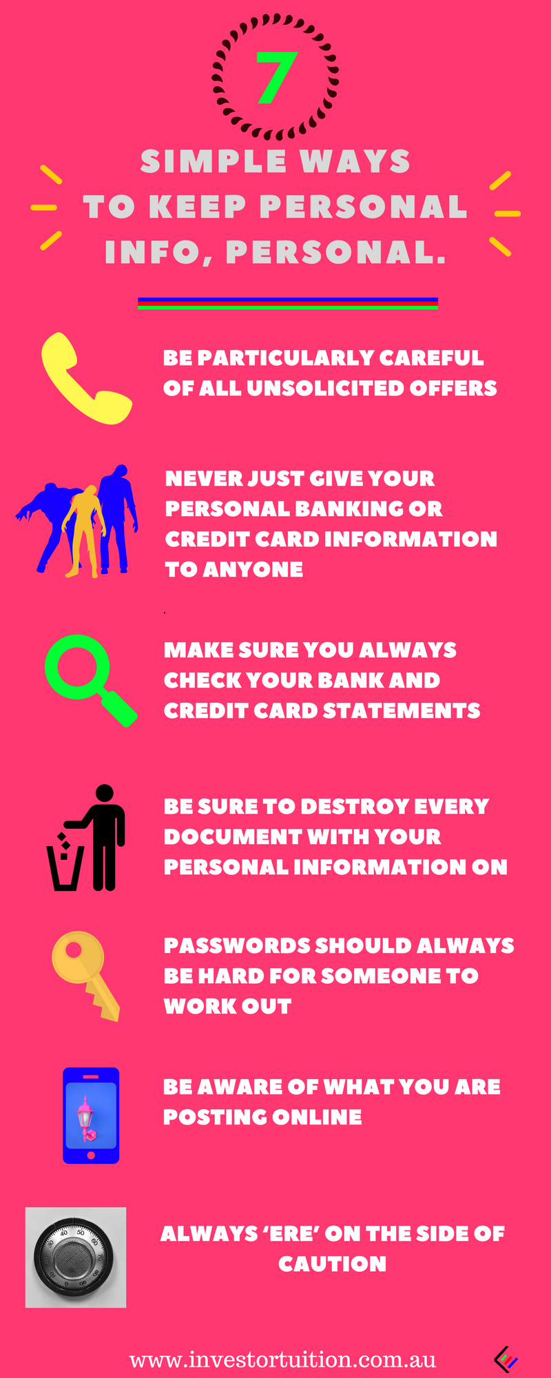 Some simple ways to protect your personal information.